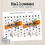 Halloween Rice Krispy Treat Label