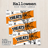 Halloween Rice Krispy Treat Label