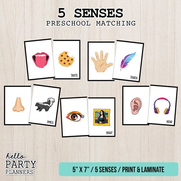 Five Senses Matching