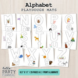 Alphabet Playdough Mats