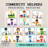 Community Helpers Matching Game