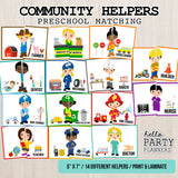 Community Helpers Matching Game