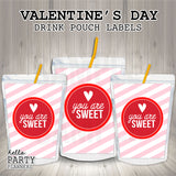 Valentine's Day Capri Sun Labels