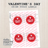 Valentine's Day Capri Sun Labels