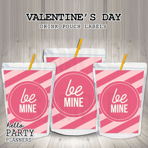 Valentine's Day Capri Sun Labels