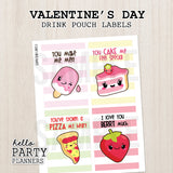 Valentine's Day Capri Sun Labels