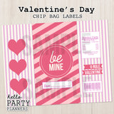 Valentine's Day Chip Bag Labels