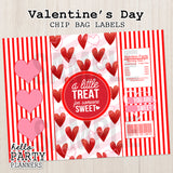 Valentine's Day Chip Bag Labels