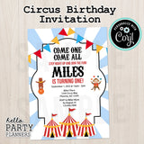 Circus Birthday Invitation