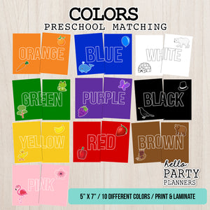 Colors Matching Preschool Game