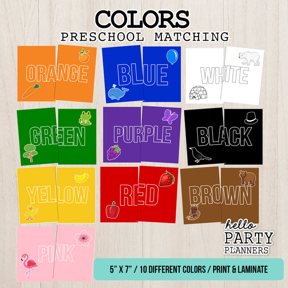 Colors Matching Preschool Game