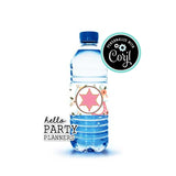 Cowgirl Birthday Water Bottle Labels