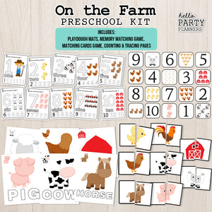 On the Farm Preschool Kit