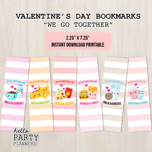 Valentine's Day Bookmark Printables