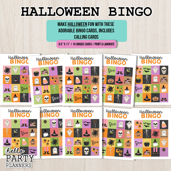 Halloween Bingo Game Printable