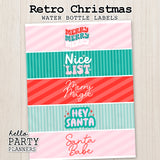 Christmas Water Bottle Labels