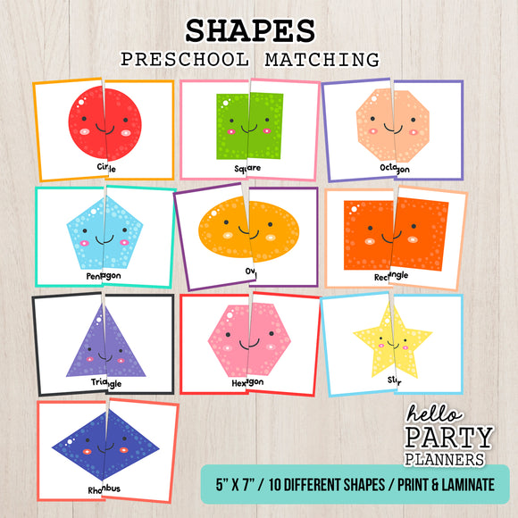 Shapes Matching Game