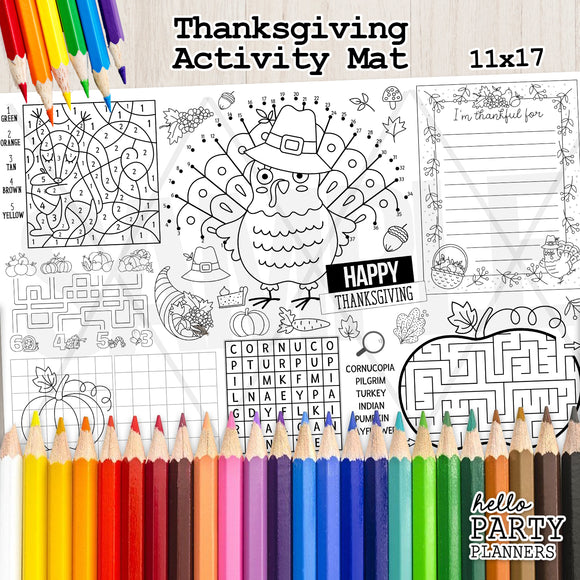 Thanksgiving Activity Mat