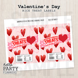 Valentine's Day Rice Krispies Treat Labels