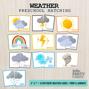 Weather Matching Game