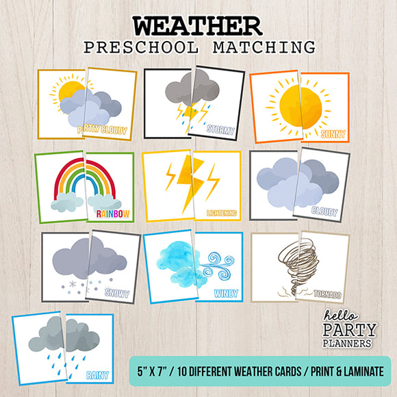 Weather Matching Game