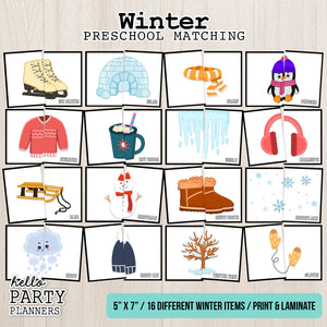 Winter Matching Game