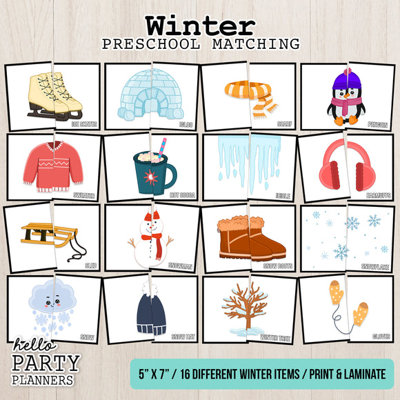 Winter Matching Game