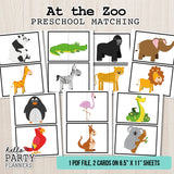 Zoo Animals Matching Game