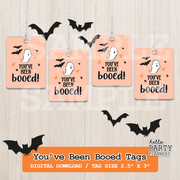 You've Been Booed Printable Tags